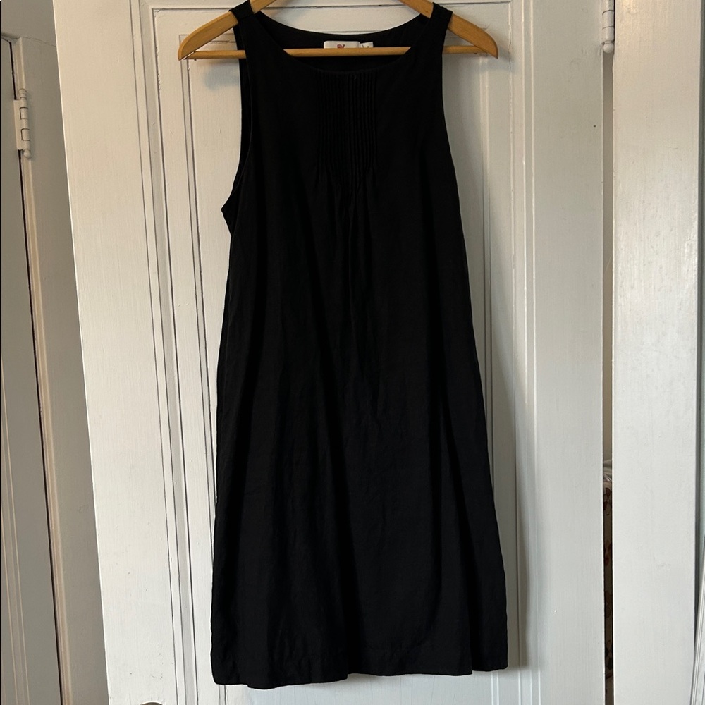 Vineyard Vines Black Linen Mini Dress